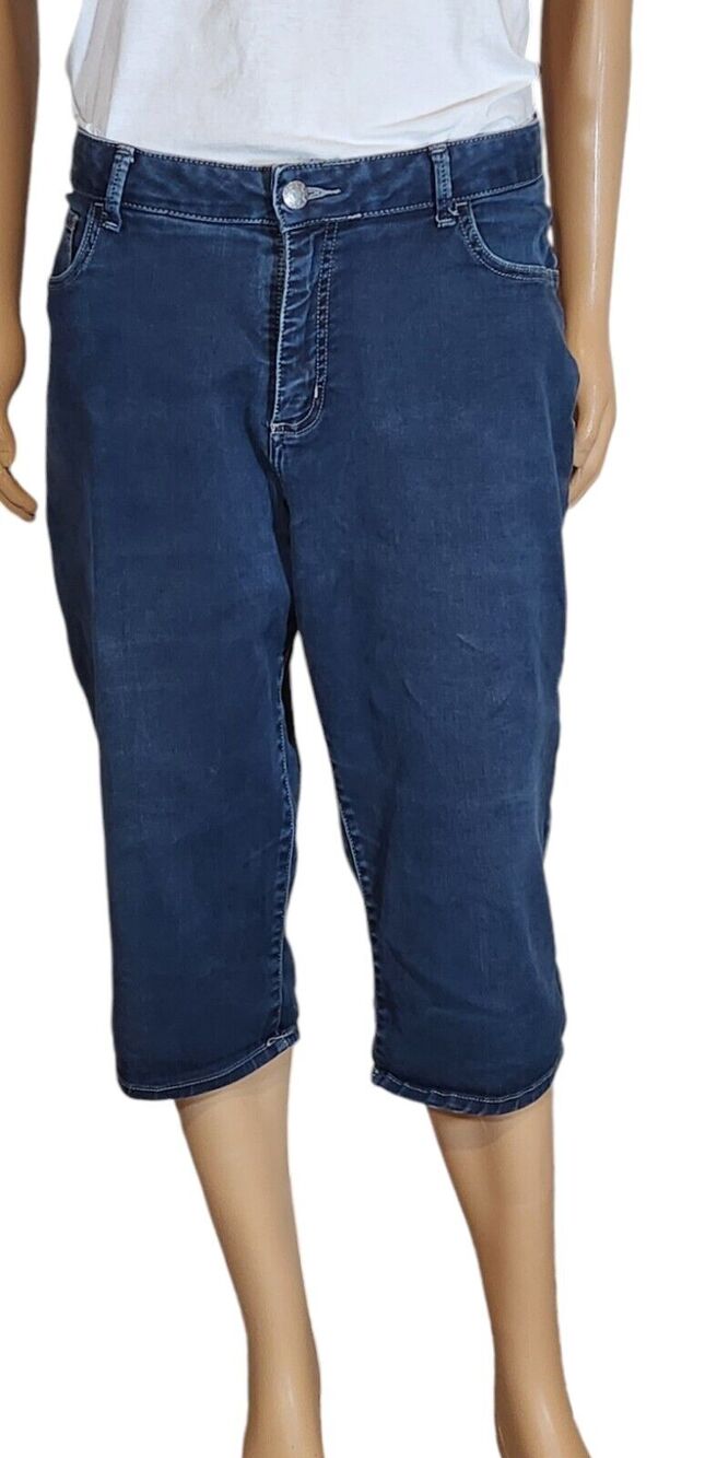 RIDERS BY LEE Mid Rise Denim CAPRI Womens Sz 18 Great Condition
